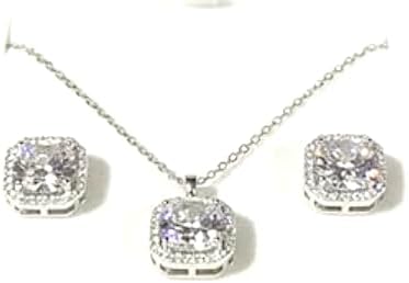 Christmas Gift for Her – Moissanite Diamond Jewelry Set, 925 Sterling Silver, Lab Certificate Included” (Copy)